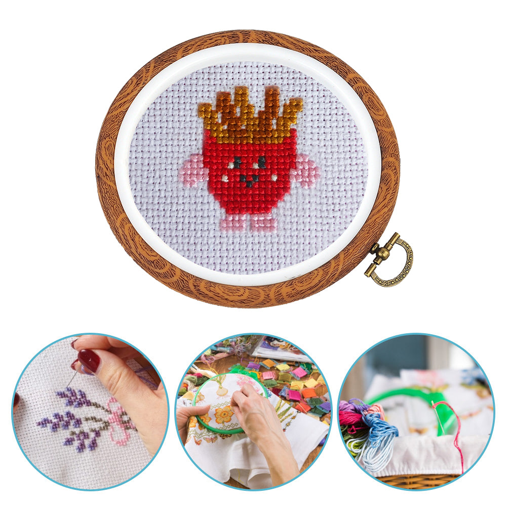 Round Embroidery Hoops Cross Stitch Frames for Embroidery and Needlework