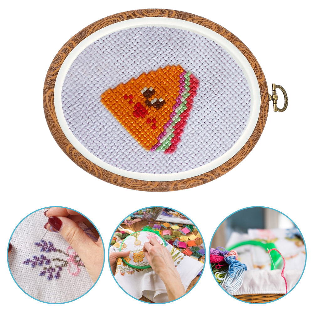 Oval Embroidery Hoops Cross Stitch Frames for Embroidery and Needlework
