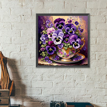 Load image into Gallery viewer, Violets 40*40CM(Canvas) Full Round Drill Diamond Painting
