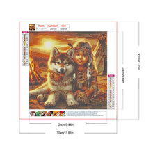 Load image into Gallery viewer, Indian Child 30*30CM(Canvas) Full Round Drill Diamond Painting
