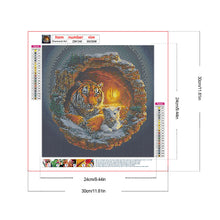 Load image into Gallery viewer, Cave Tiger 30*30CM(Canvas) Full Round Drill Diamond Painting
