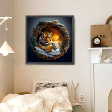 Load image into Gallery viewer, Cave Tiger 30*30CM(Canvas) Full Round Drill Diamond Painting
