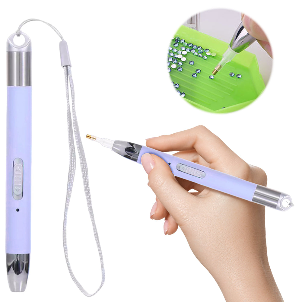 Diamond Painting Pen Diamond Painting Art Drilling Pen for Adults (Purple)