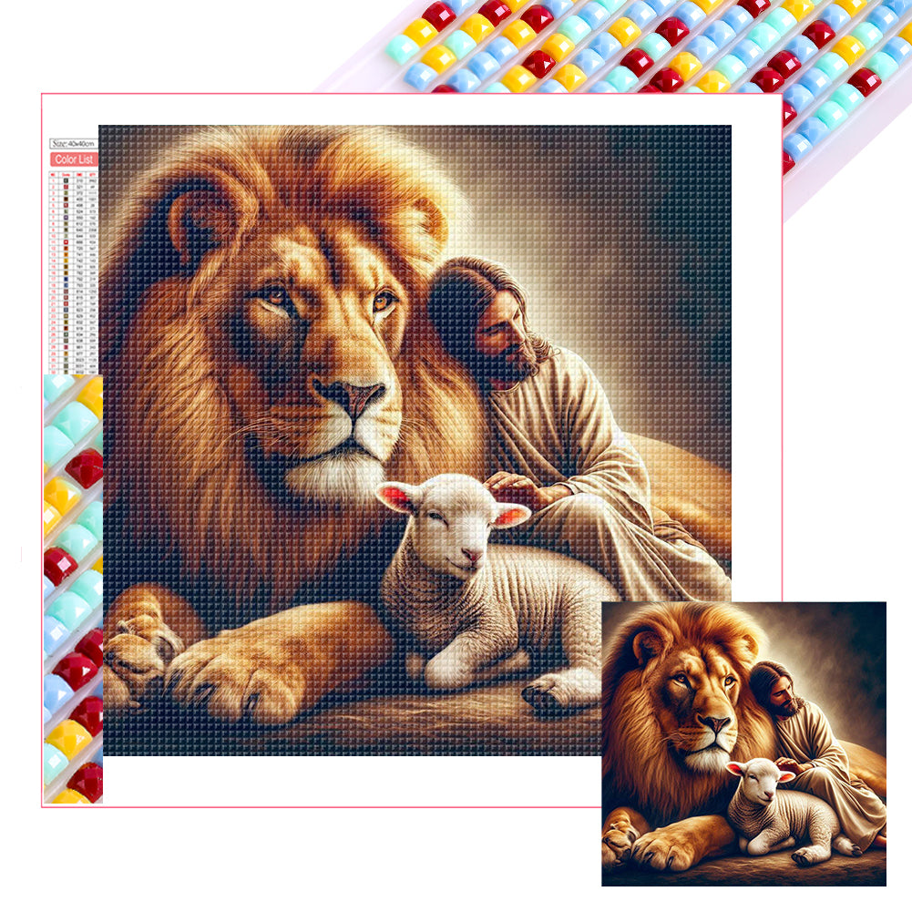 Jesus 40*40CM(Picture) Full Square Drill Diamond Painting