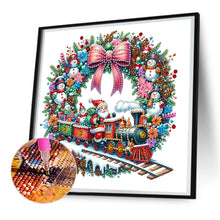 Load image into Gallery viewer, Christmas Wreath 30*30CM(Canvas) Partial Special Shaped Drill Diamond Painting
