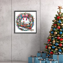 Load image into Gallery viewer, Christmas Wreath 30*30CM(Canvas) Partial Special Shaped Drill Diamond Painting
