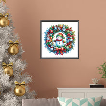Load image into Gallery viewer, Christmas Wreath 30*30CM(Canvas) Partial Special Shaped Drill Diamond Painting
