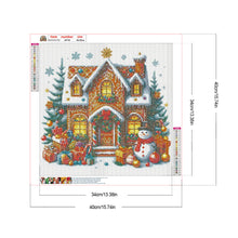 Load image into Gallery viewer, Christmas Snowman Cookie House 40*40CM(Canvas) Full Round Drill Diamond Painting
