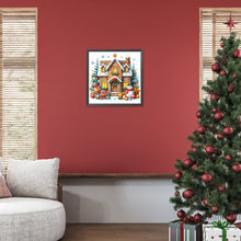 Load image into Gallery viewer, Christmas Snowman Cookie House 40*40CM(Canvas) Full Round Drill Diamond Painting
