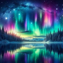 Load image into Gallery viewer, Aurora Scenery 40*40CM(Canvas) Full Round Drill Diamond Painting

