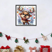 Load image into Gallery viewer, Christmas Funny Deer 30*30CM(Canvas) Full Round Drill Diamond Painting
