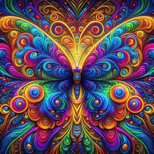 Load image into Gallery viewer, Colorful Butterfly 30*30CM(Canvas) Full Round Drill Diamond Painting
