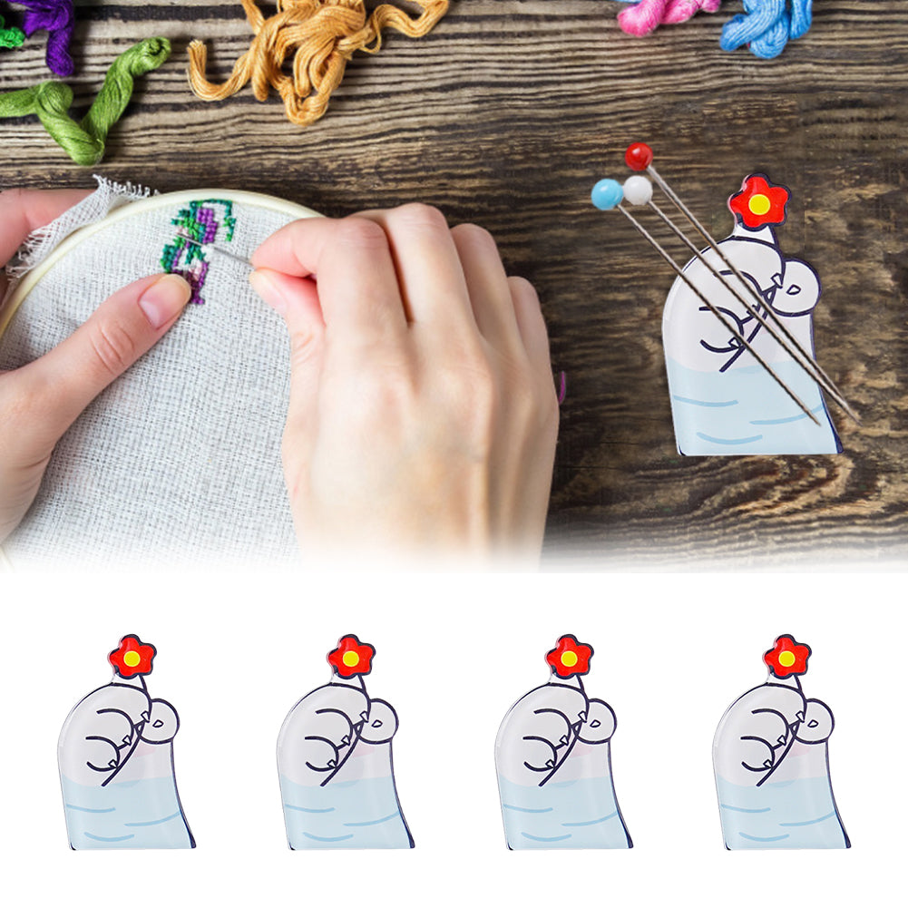Cat Paw Acrylic Cross Stitch Needle Minder Magnetic Needle Nanny Needle Keepers