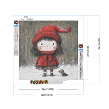 Load image into Gallery viewer, Cartoon Little Red Riding Hood Girl 40*40CM(Canvas) Full Round Drill Diamond Painting
