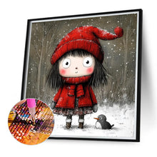 Load image into Gallery viewer, Cartoon Little Red Riding Hood Girl 40*40CM(Canvas) Full Round Drill Diamond Painting
