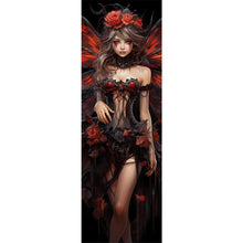 Load image into Gallery viewer, Dark Angel 30*90CM(Canvas) Full Round Drill Diamond Painting
