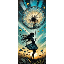 Load image into Gallery viewer, Dandelion Girl 40*90CM(Canvas) Full Round Drill Diamond Painting
