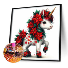 Load image into Gallery viewer, Christmas Unicorn 30*30CM(Canvas) Full Round Drill Diamond Painting
