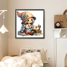 Load image into Gallery viewer, Sewing Machine Girl 40*40CM(Canvas) Full Round Drill Diamond Painting
