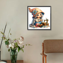 Load image into Gallery viewer, Sewing Machine Girl 40*40CM(Canvas) Full Round Drill Diamond Painting
