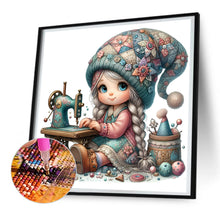 Load image into Gallery viewer, Sewing Machine Girl 40*40CM(Canvas) Full Round Drill Diamond Painting
