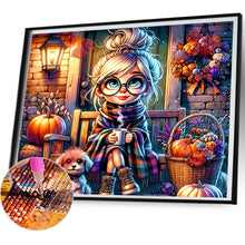 Load image into Gallery viewer, Autumn And Winter Girls 50*45CM(Canvas) Full Round Drill Diamond Painting
