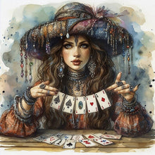 Load image into Gallery viewer, Poker Girl 40*40CM(Picture) Full AB Round Drill Diamond Painting
