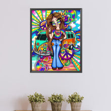 Load image into Gallery viewer, Beautiful Girl 40*50CM(Picture) Full AB Round Drill Diamond Painting
