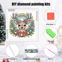 Load image into Gallery viewer, Cute Christmas Deer 30*30CM(Canvas) Partial Special Shaped Drill Diamond Painting
