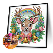 Load image into Gallery viewer, Cute Christmas Deer 30*30CM(Canvas) Partial Special Shaped Drill Diamond Painting
