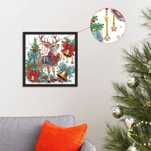 Load image into Gallery viewer, Cute Christmas Deer 30*30CM(Canvas) Partial Special Shaped Drill Diamond Painting
