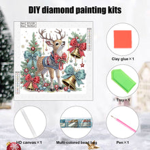 Load image into Gallery viewer, Cute Christmas Deer 30*30CM(Canvas) Partial Special Shaped Drill Diamond Painting
