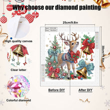 Load image into Gallery viewer, Cute Christmas Deer 30*30CM(Canvas) Partial Special Shaped Drill Diamond Painting
