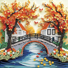 Load image into Gallery viewer, Quilling Landscape 30*30CM(Canvas) Partial Special Shaped Drill Diamond Painting
