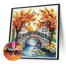 Load image into Gallery viewer, Quilling Landscape 30*30CM(Canvas) Partial Special Shaped Drill Diamond Painting
