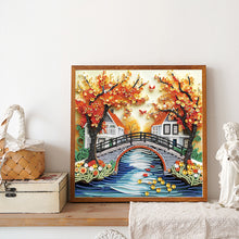 Load image into Gallery viewer, Quilling Landscape 30*30CM(Canvas) Partial Special Shaped Drill Diamond Painting
