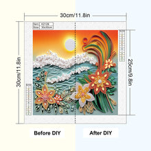 Load image into Gallery viewer, Quilling Landscape 30*30CM(Canvas) Partial Special Shaped Drill Diamond Painting
