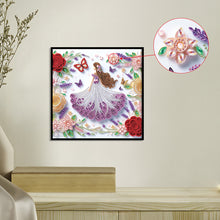 Load image into Gallery viewer, Quilling Flower Girl 30*30CM(Canvas) Partial Special Shaped Drill Diamond Painting
