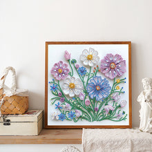 Load image into Gallery viewer, Paper Quilling Flowers 30*30CM(Canvas) Partial Special Shaped Drill Diamond Painting
