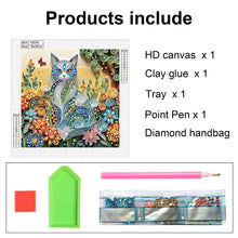 Load image into Gallery viewer, Quilling Cat 30*30CM(Canvas) Partial Special Shaped Drill Diamond Painting
