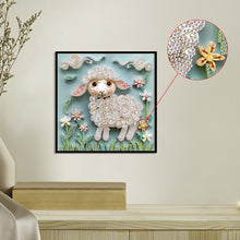 Load image into Gallery viewer, Quilling Sheep 30*30CM(Canvas) Partial Special Shaped Drill Diamond Painting
