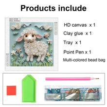 Load image into Gallery viewer, Quilling Sheep 30*30CM(Canvas) Partial Special Shaped Drill Diamond Painting
