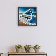 Load image into Gallery viewer, The Piano On The Sea 30*30CM(Canvas) Full Round Drill Diamond Painting
