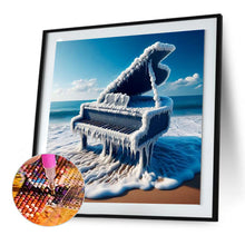 Load image into Gallery viewer, The Piano On The Sea 30*30CM(Canvas) Full Round Drill Diamond Painting
