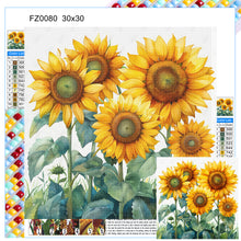 Load image into Gallery viewer, Sunflower 30*30CM(Canvas) Full Square Drill Diamond Painting
