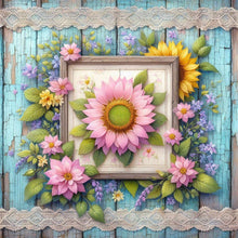 Load image into Gallery viewer, Pink Sunflower 30*30CM(Canvas) Full Round Drill Diamond Painting
