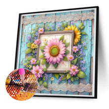 Load image into Gallery viewer, Pink Sunflower 30*30CM(Canvas) Full Round Drill Diamond Painting
