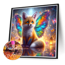 Load image into Gallery viewer, Colorful Feather Butterfly Fox 40*40CM(Canvas) Full Round Drill Diamond Painting
