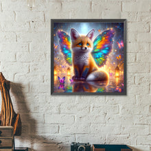 Load image into Gallery viewer, Colorful Feather Butterfly Fox 40*40CM(Canvas) Full Round Drill Diamond Painting
