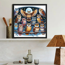 Load image into Gallery viewer, Multiple Owls 40*40CM(Canvas) Full Round Drill Diamond Painting
